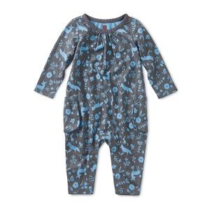 Tea collection flora & fauna pocket romper